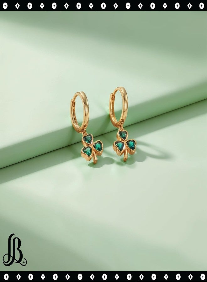 LaBling St. Patrick's Day Earrings for Women | Irish Shamrock Acrylic Dangle Earrings | Clover Hat Fun Drop Earrings - 012 - Image 3