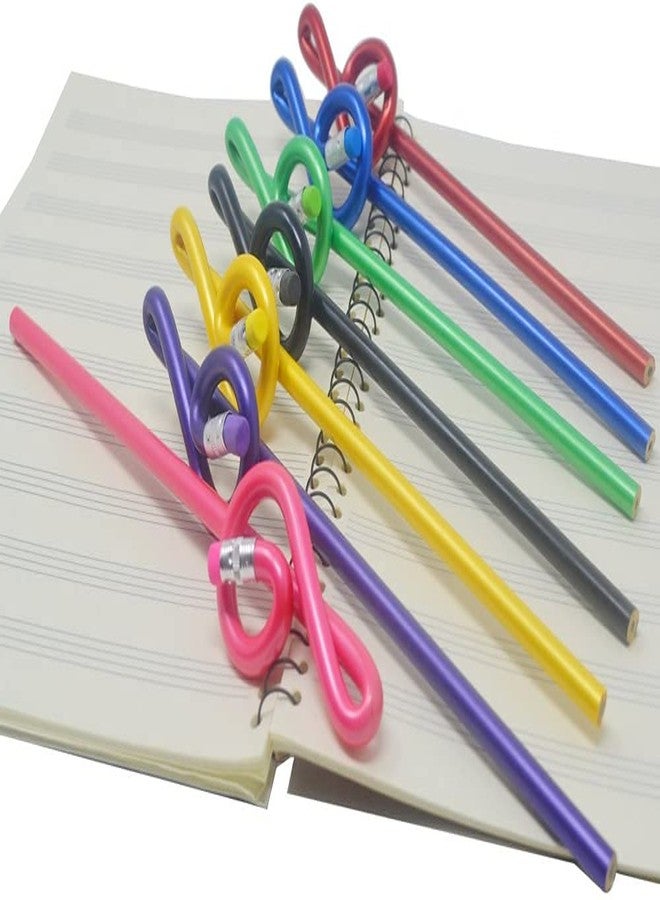 KingPoint Treble Clef Pencil 7pcs Cartoon Musical Note Shape Pencil Set Writing Drawing Sketch Painting Non-toxic Pencils with Eraser (Music Note Pencil 7PCS) - Image 5