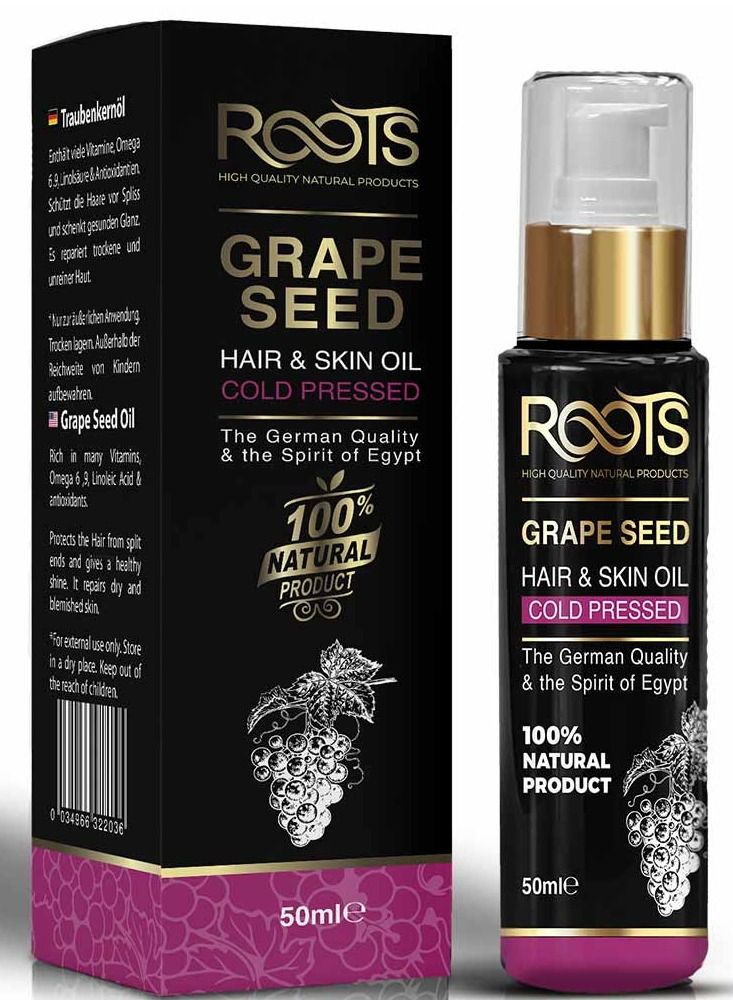 Roots Grape Seed Natural Oil 50ml  - Image 1