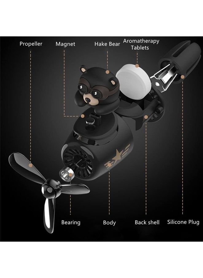 Cartoon Car Air Freshener Cute Car Diffuser Rotating Propeller Air Outlet Vent Freshener - Image 4