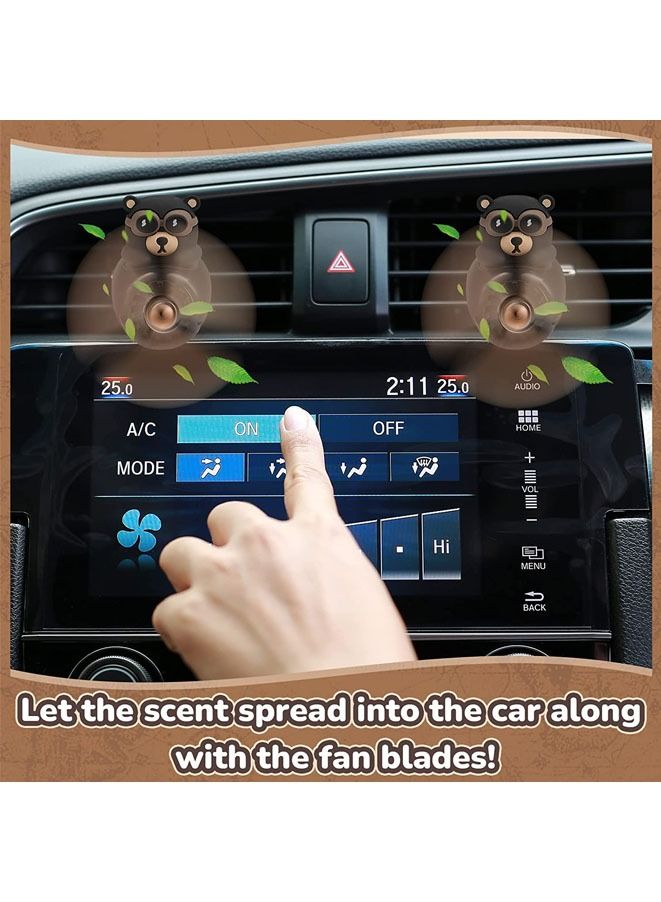 Cartoon Car Air Freshener Cute Car Diffuser Rotating Propeller Air Outlet Vent Freshener - Image 5