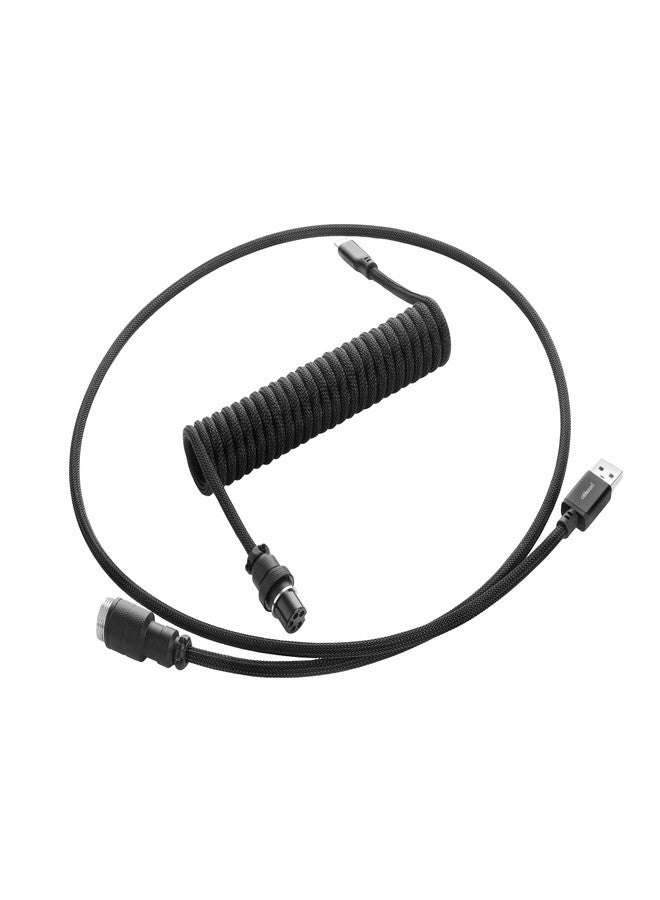 CableMod كابل مود برو كابل لوحة المفاتيح الملتوي (أسود منتصف الليل، USB A إلى USB Type C، 150 سم) - Image 1