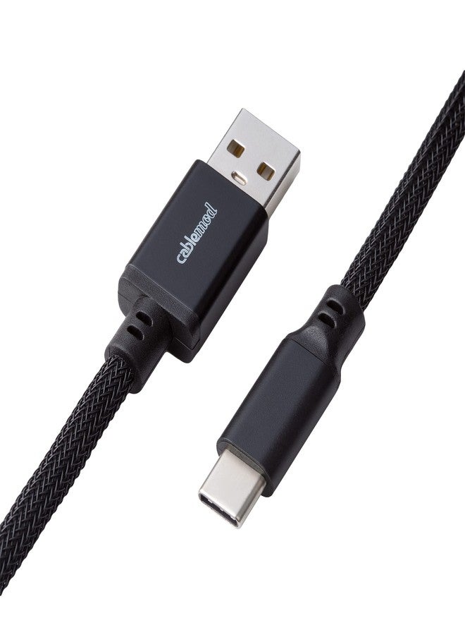 CableMod كابل مود برو كابل لوحة المفاتيح الملتوي (أسود منتصف الليل، USB A إلى USB Type C، 150 سم) - Image 4