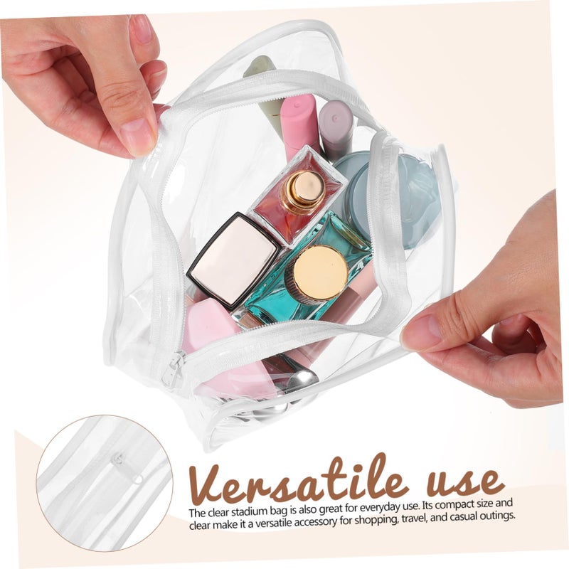 10 Pack Clear PVC Makeup Bags Travel Organizer Zipper Pouches For Cosmetics Toiletries - Image 4