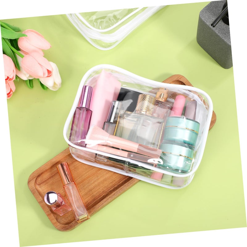 10 Pack Clear PVC Makeup Bags Travel Organizer Zipper Pouches For Cosmetics Toiletries - Image 5