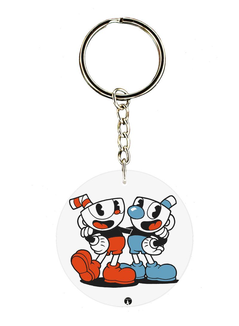RKN Cuphead Double Side Printed Keychain