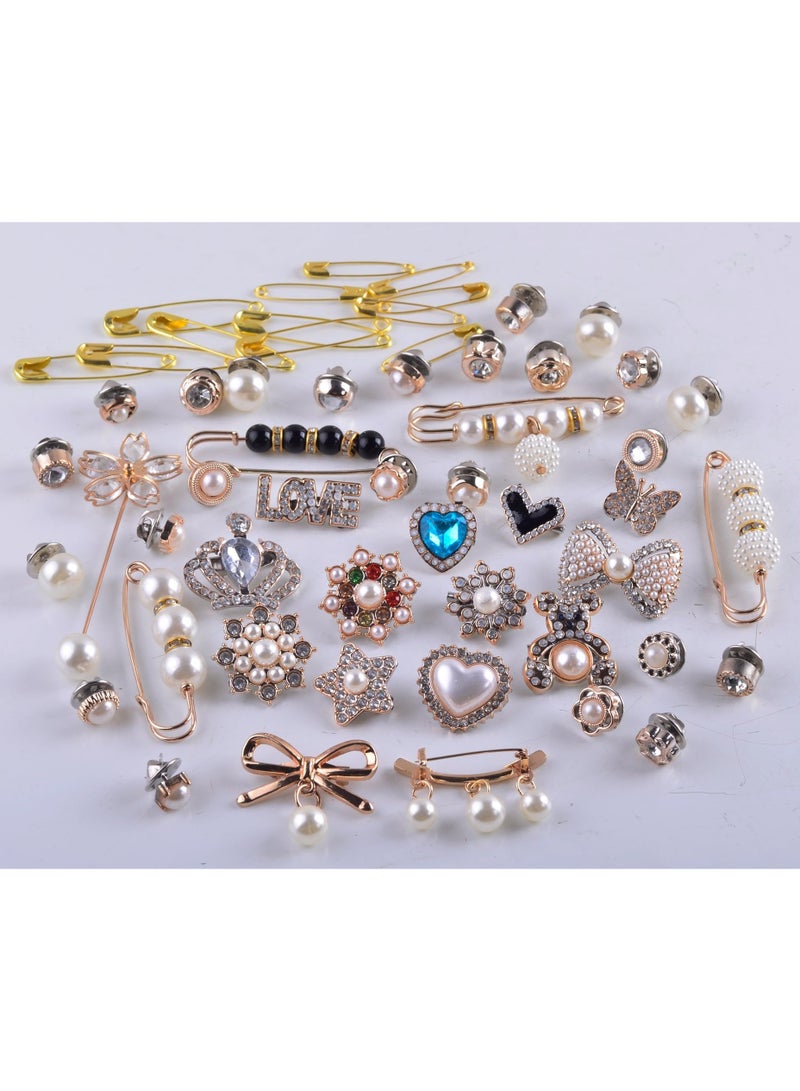 55pcs Jewelry Charms Brooch Pins for Socks Charms for Socks Safety Pin Brooch - Image 4