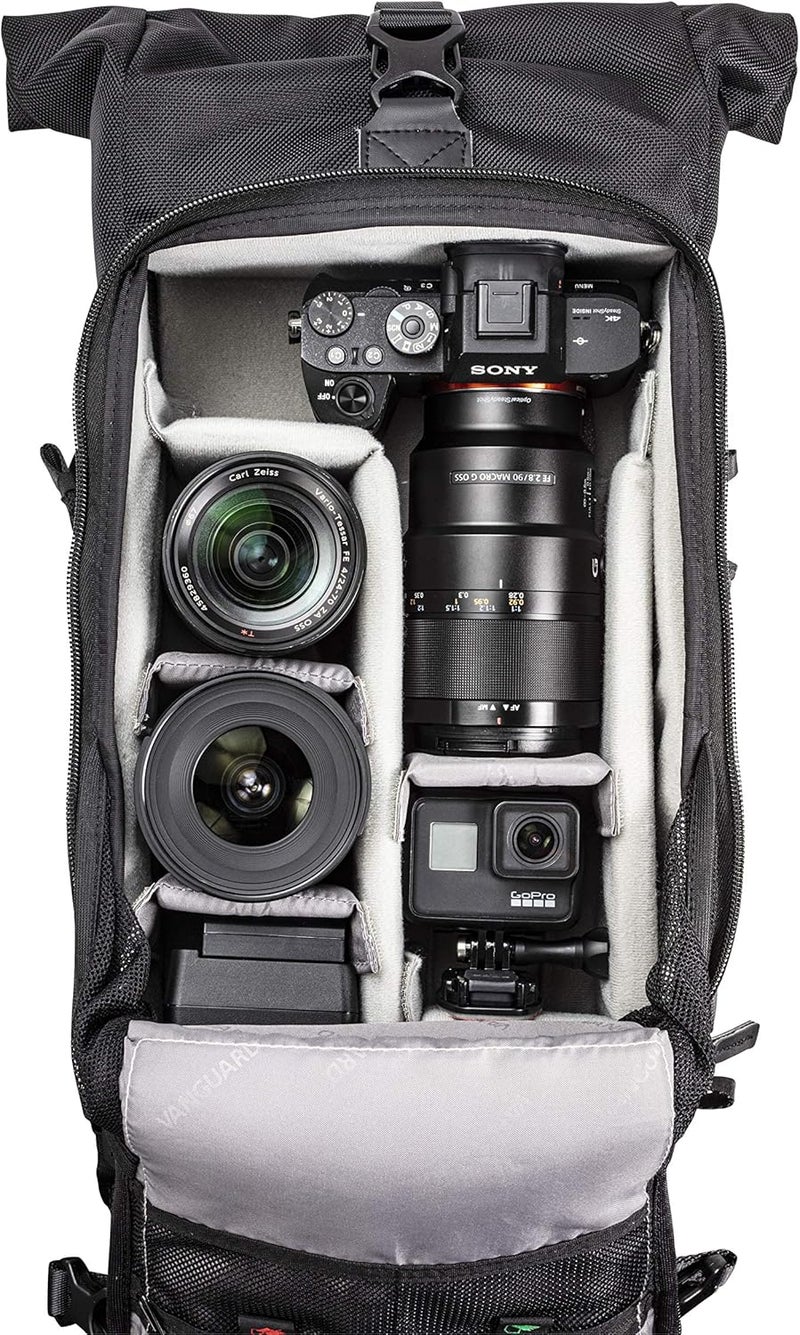 Vanguard VEO SELECT 39RBM Roll-Top Backpack - Black - Image 5