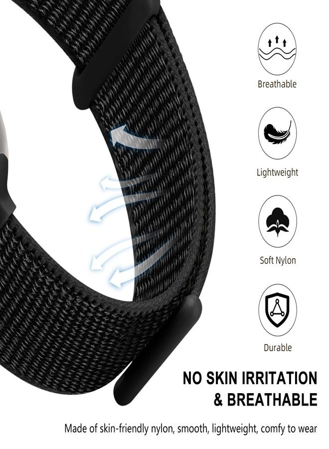 Getino Sport Loop Band Compatible with Apple Watch Bands for Women Men 40mm 41mm 38mm 46mm 42mm 44mm 45mm 49mm, Braided Stretchy Nylon Strap for iWatch Series 11 10 9 8 7 6 5 4 3 SE Ultra 2 1 Black - Image 3