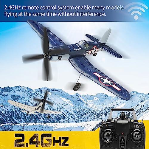 RoofWorld 2023 New Upgrade F4U Corsair RC Plane 4 Channel RTF Remote Controlled Aircraft RC Airplane for Beginners Adult with Xpilot Stabilization System & One Key Aerobatic - Image 3
