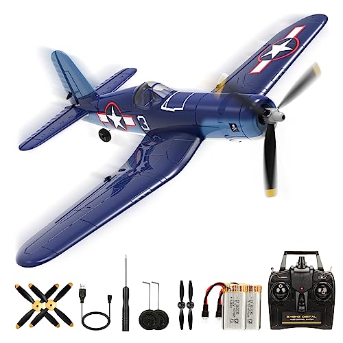 RoofWorld 2023 New Upgrade F4U Corsair RC Plane 4 Channel RTF Remote Controlled Aircraft RC Airplane for Beginners Adult with Xpilot Stabilization System & One Key Aerobatic - Image 1