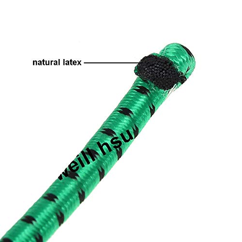 G.FIDEL Braided Elastic Luggage Straps with Hooks, 25 Kg Load Capacity, for Bikes and Motorcycles, Pack of 2, Random Colour - Image 3