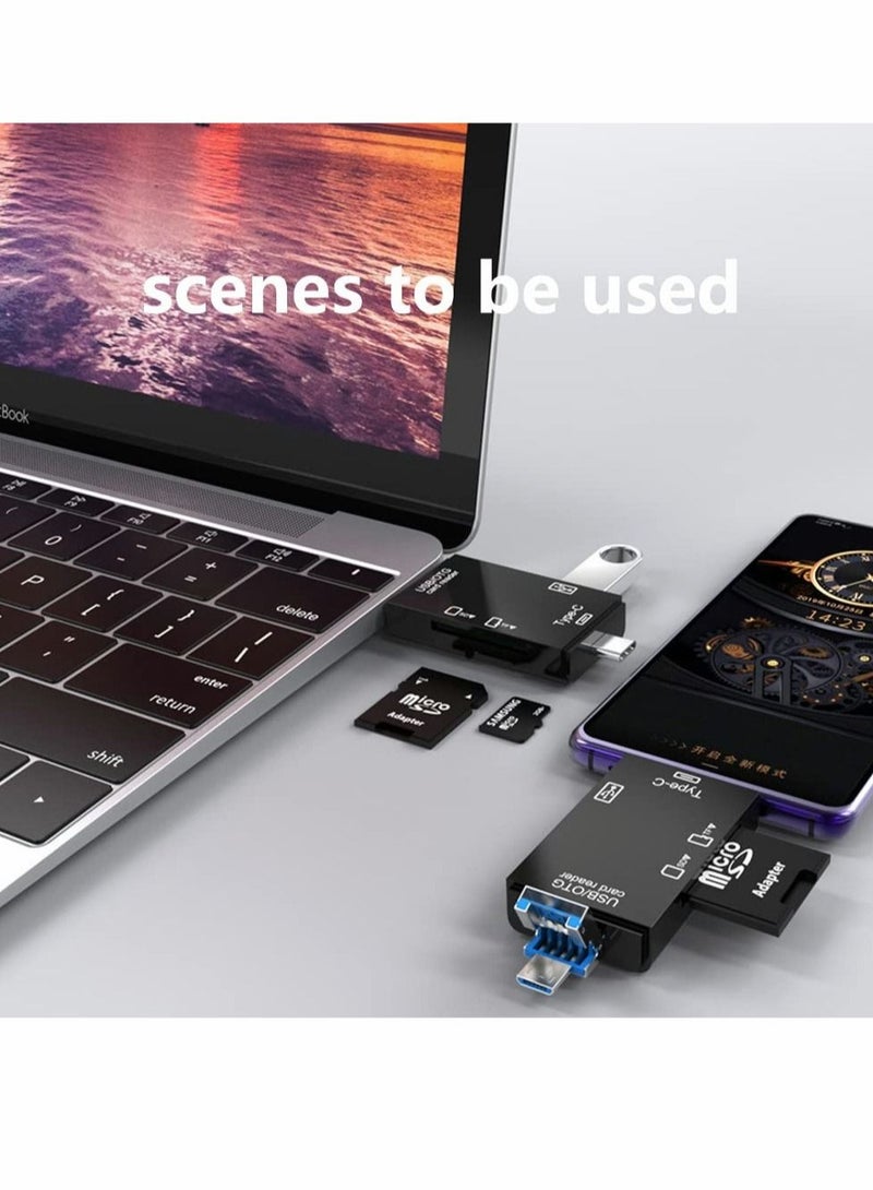 Captaintech SD Card Reader, 6-in-1 USB C/Micro/USB Memory Reader Camera Viewer - Image 5