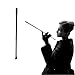 Eitonbu Audrey Style Vintage Extendable Cigarette HolderVintage Metal Long Cigarette HlderLong OldFashioned Cigarette Holder for Costume CosplayInspired by BATsBlack - Image 1