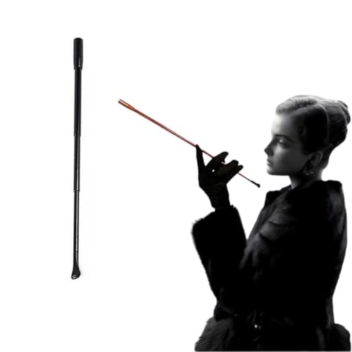 Eitonbu Audrey Style Vintage Extendable Cigarette HolderVintage Metal Long Cigarette HlderLong OldFashioned Cigarette Holder for Costume CosplayInspired by BATsBlack - Image 2