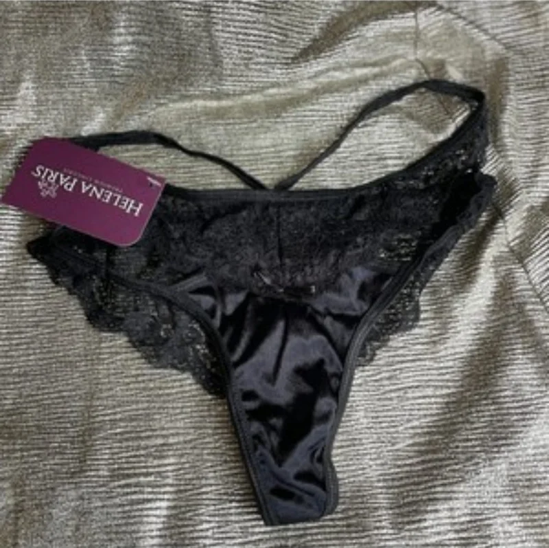 Patron Boss Satin Detailed Lace Elastic Thong