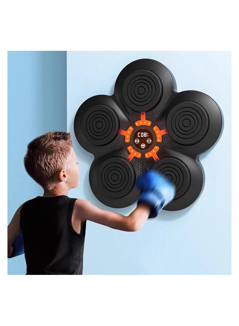 SOLARAE Boxing Traing Machine, Music Boxing Training Machine, Smart Music Wall Mounted Punching Sports Equipment, Rechargeable LED Light, Hand/Eye/Speed Reaction for Kids/Adults/Home Workout/Stress Relief - Image 4