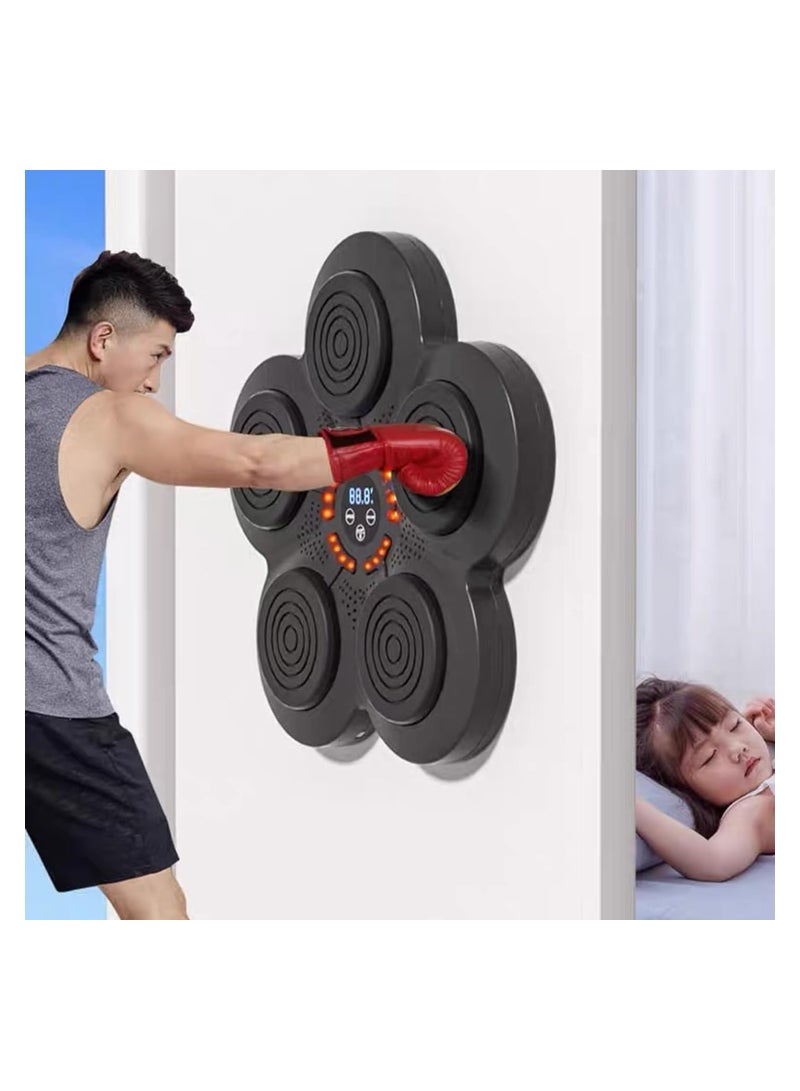 SOLARAE Boxing Traing Machine, Music Boxing Training Machine, Smart Music Wall Mounted Punching Sports Equipment, Rechargeable LED Light, Hand/Eye/Speed Reaction for Kids/Adults/Home Workout/Stress Relief - Image 3