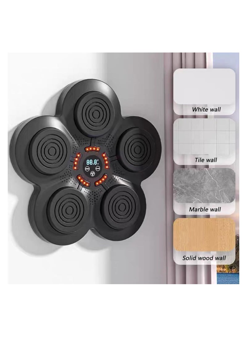 SOLARAE Boxing Traing Machine, Music Boxing Training Machine, Smart Music Wall Mounted Punching Sports Equipment, Rechargeable LED Light, Hand/Eye/Speed Reaction for Kids/Adults/Home Workout/Stress Relief - Image 5