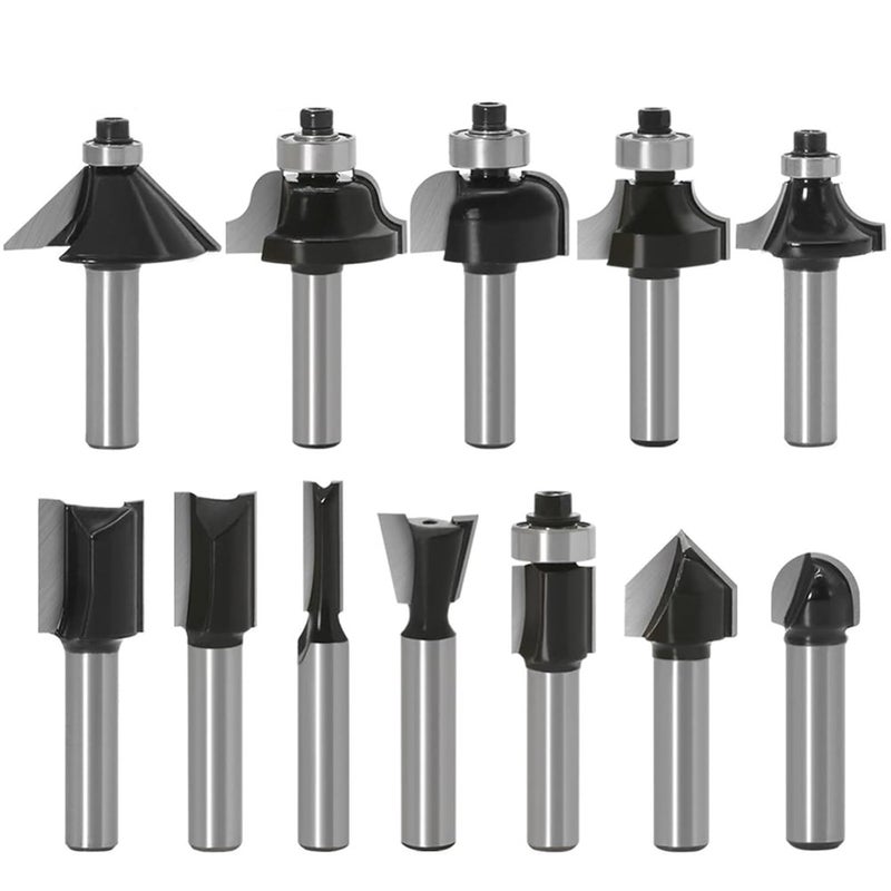 NO10 Size 8mm Shank Round Over Router Bit Milling Cutter 1 Piece - Image 1