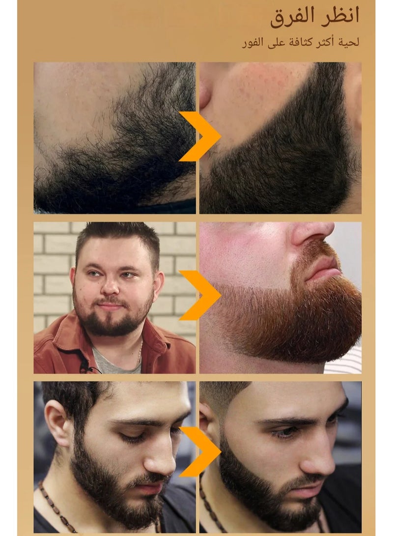 قلم تشكيل اللحية المقاوم للماء، قلم تعبئة اللحية، تلوين الشارب، قلم تلوين اللحية، أداة تعبئة شعر اللحية بالألياف السوداء، مقاوم للعرق، تغطية طويلة الأمد - Image 4