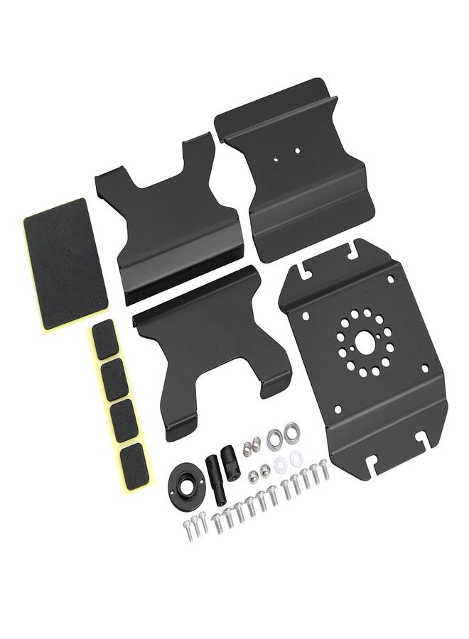 RCJUMPANT 81g Aluminum RC Car Stand with Shock Holder - 12-Angle Rotating RC Maintenance Stand (Repair Station) for 1/18 TRX4M 1/24 SCX24 RC Crawler Upgrade (Black) - Image 3