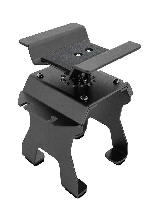 RCJUMPANT 81g Aluminum RC Car Stand with Shock Holder - 12-Angle Rotating RC Maintenance Stand (Repair Station) for 1/18 TRX4M 1/24 SCX24 RC Crawler Upgrade (Black) - Image 1
