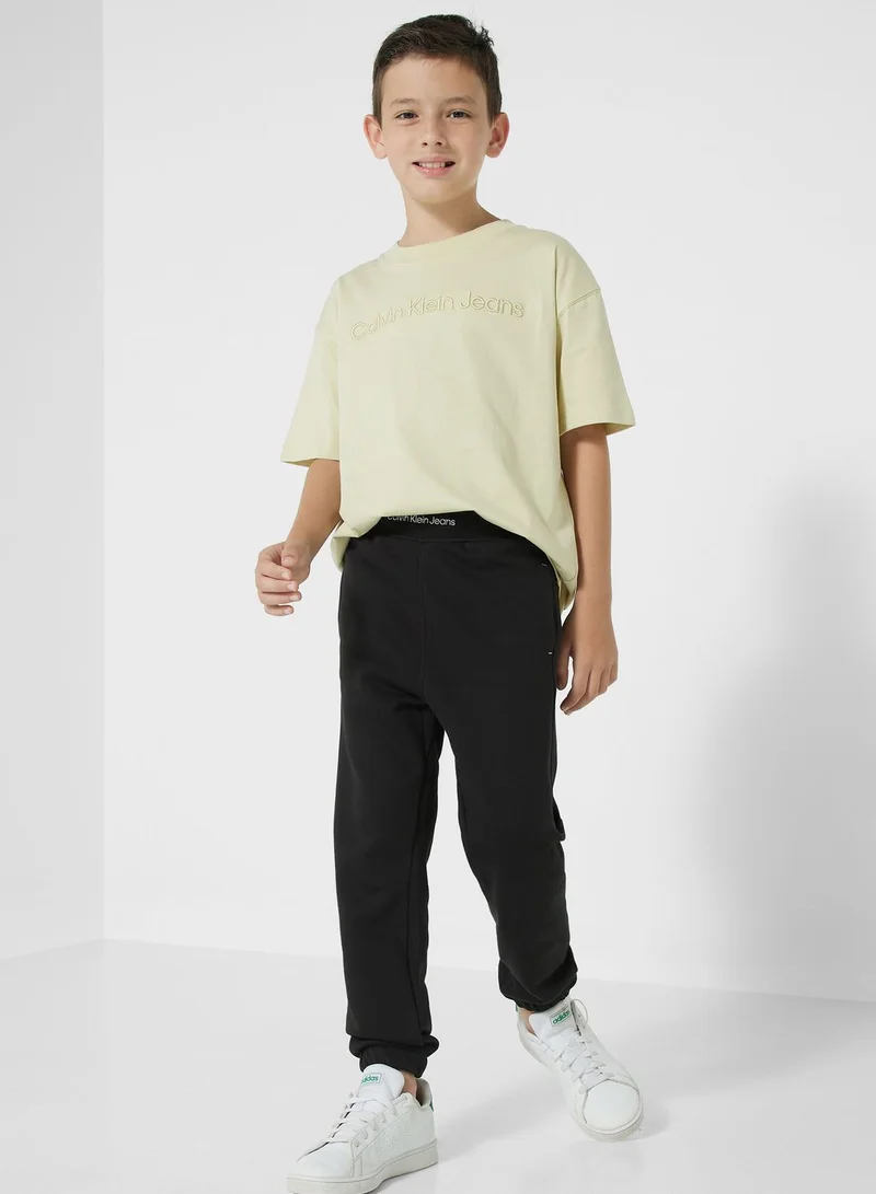 Calvin Klein Jeans Youth 3D Raised Embossed T-Shirt