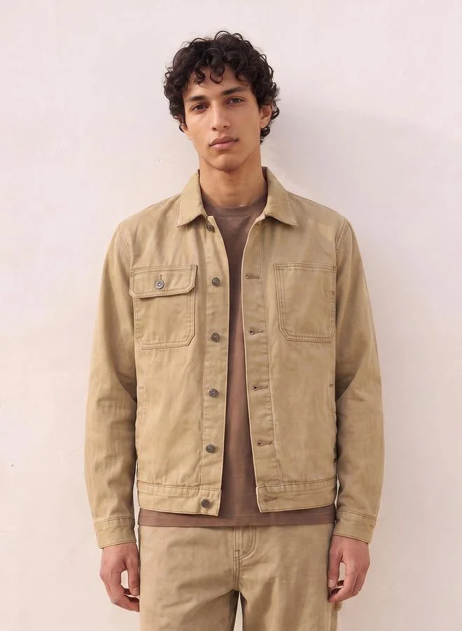 لي كوبر Lee Cooper Cotton Jacket with Flap Pockets