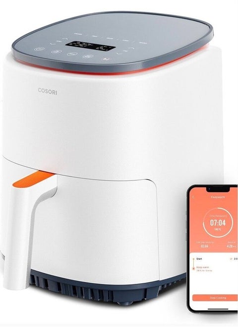 مقلاة الهواء الرقمية CAF-LI401S-WHT 3.8 لتر.