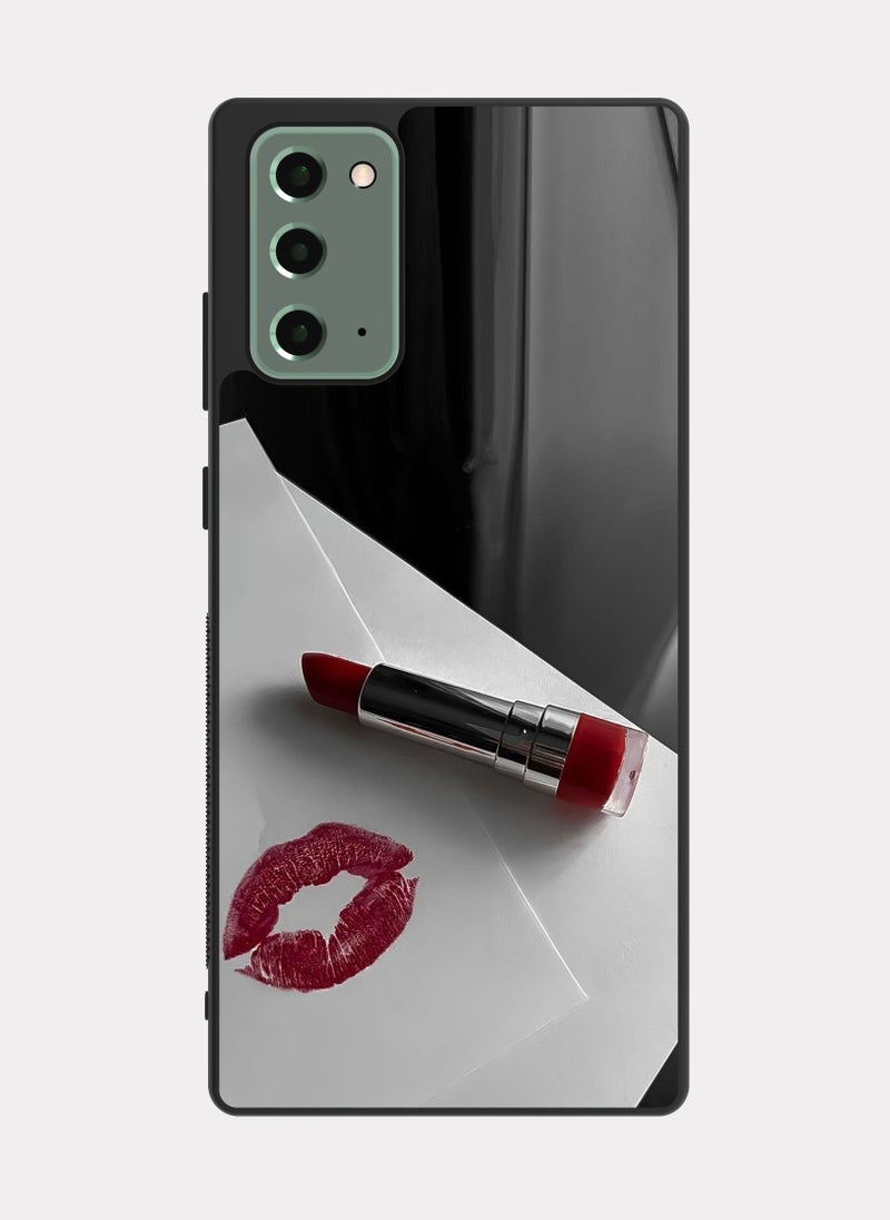 بكسلات كفر سامسونج جالكسي نوت 20 شفاة احمر - Image 1