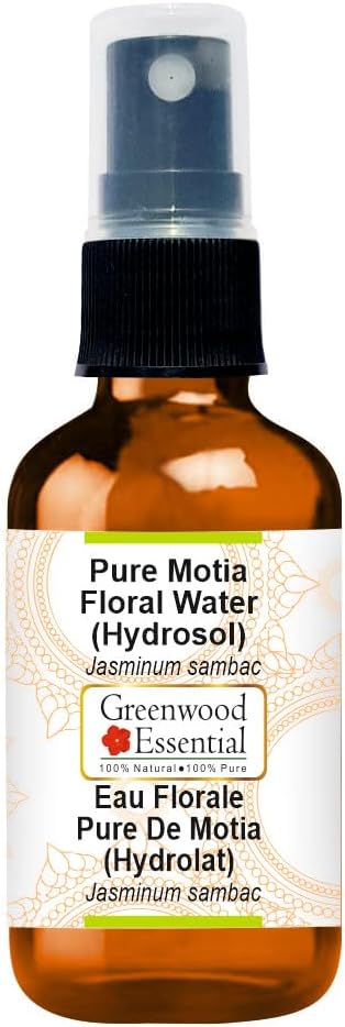Greenwood Essential Pure Motia Floral Water Hydrosol Jasminum sambac for Skin 50ml 169 oz