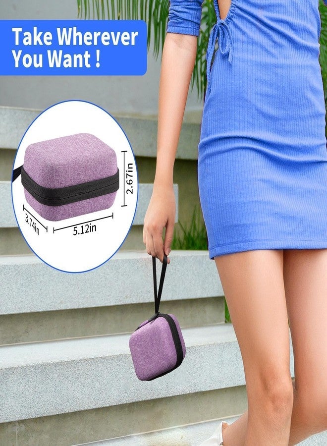 Mviioe Insulin Holder Fridge Storage Carrying Case, Peptide Case Insulin Vial Organizer Bag Fitting 10ml Vial Short Size, Removable Design with 2 Sizes Slot Foam(6 Slots) (Purple) - Image 2