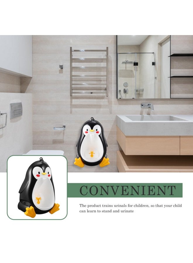 ifundom 1pc Penguin Shape Boy Training Urinal Wall-Mounted Toilet for Boys Fun Rotating Easy to Install Clean Space-Saving Potty Green - Image 5