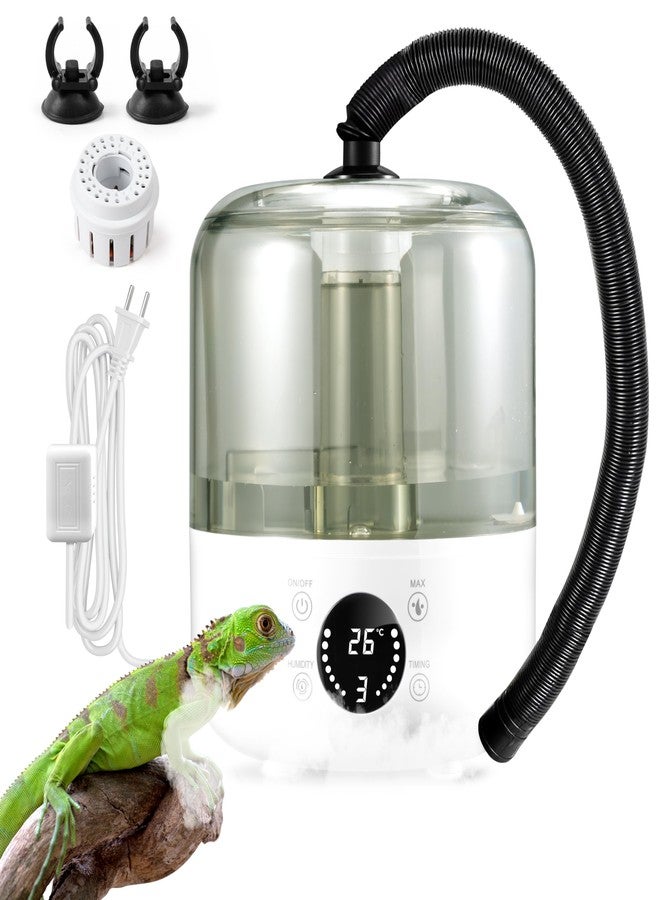 MALLMALL6 Reptile Fogger with Constant Humidity Controller & Timing, 3L Top-Fill Terrarium Humidifier with Humidistat, Smart Touch Screen Adjustable Fogger Mister Tank for Reptiles Amphibians Herps - Image 1