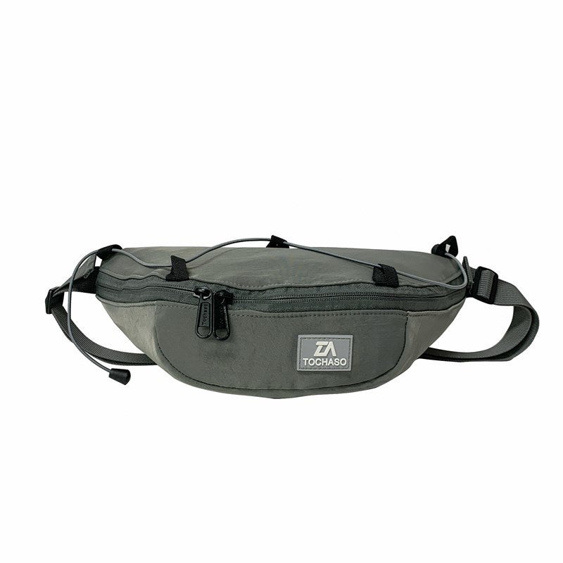 Casual Children'S Large-Capacity Outdoor Chest Bag, Fashionable Outing Storage Shoulder Bag, Boy'S Simple Drawstring Crossbody Waist Bag - Image 1