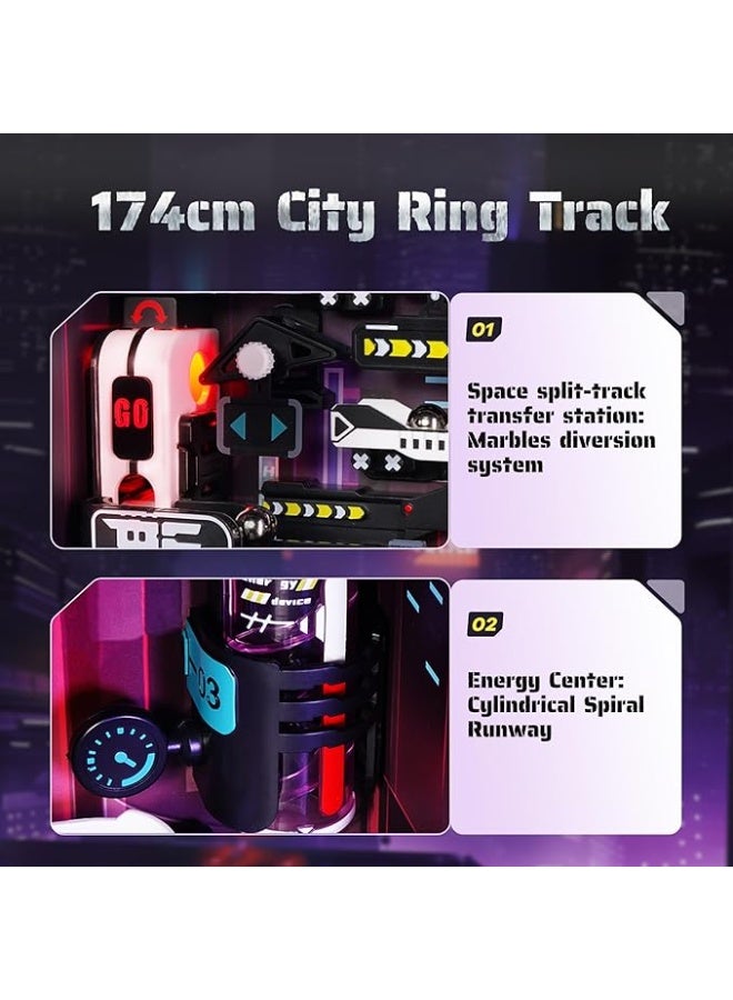 ROKR 3D Puzzles Building Toy Sets Marble Run Model Kits for Adults, 140pcs Brain Teaser STEM Kit for Adult, DIY Hobbies for Men Women,cx (Parallel World MR02S) - Image 4