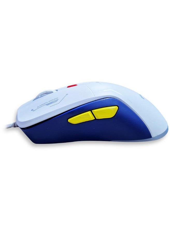 E-Sports gaming mouse with 1.5M USB Cable , silent key ,macro program ming , optical engine , LED Light , 4-level adjustable (1200 - 1800 - 2400 - 3600 DPI ) , Support windows 2000 / XP / win7 / win8 / win10 / vista / 32bit IOS or latest - FV-X9 , white