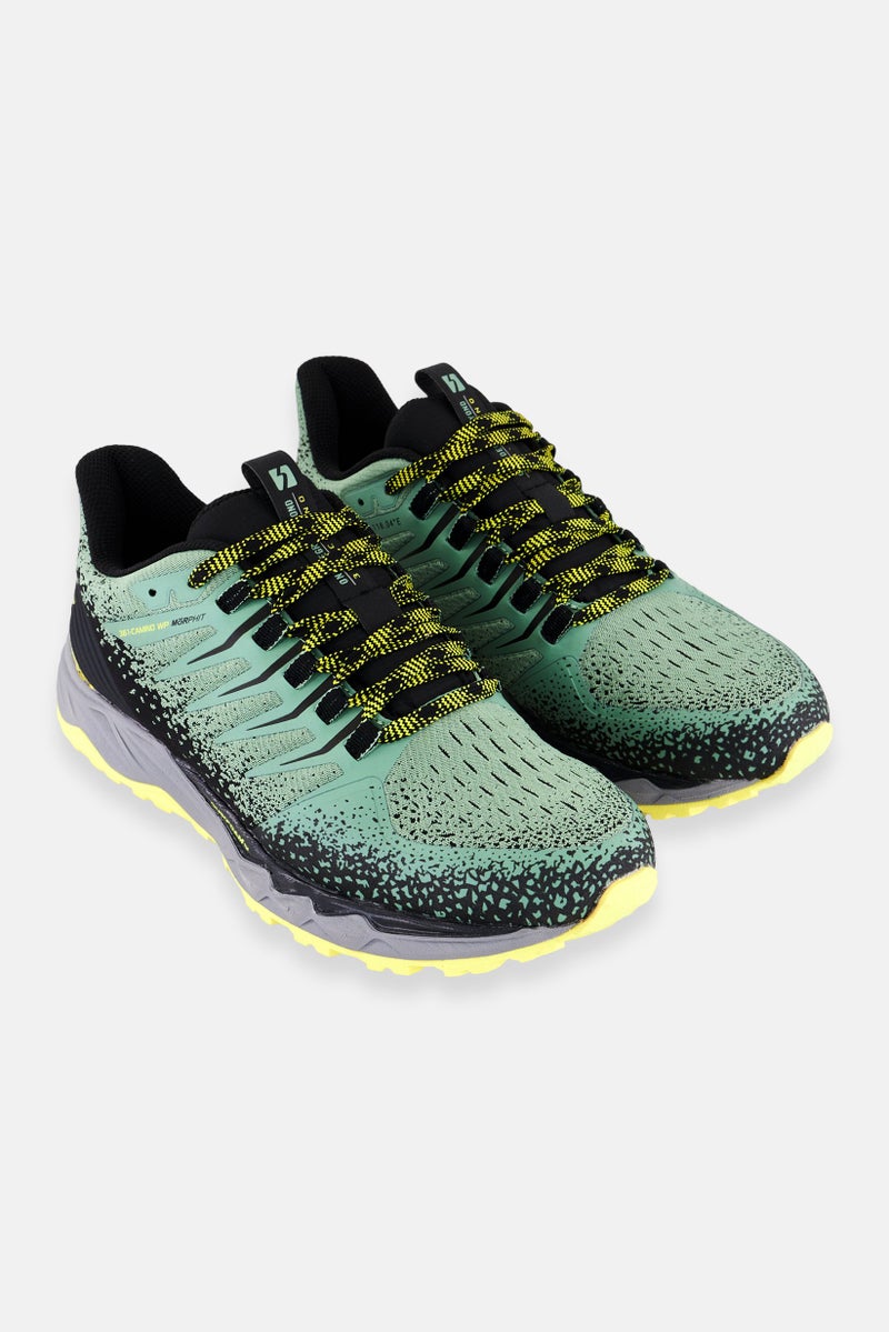 361 Degrees Women Camino Lace Up Running Shoes, Sage Green - Image 1