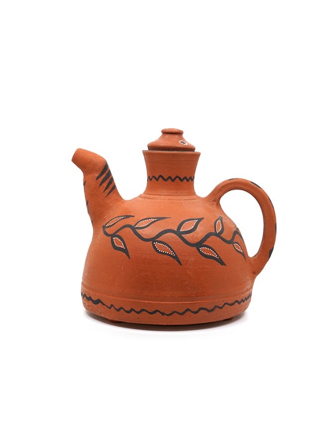 ارك غلاية طينية تقليدية من ARK Dhaaro Vibes | إبريق تيراكوتا مصنوع يدويًا | صديق للبيئة، غير مطلي وخالٍ من المواد الكيميائية | غلاية طبيعية التبريد بأسلوب ريفي تقليدي | 1000 مل - Image 3