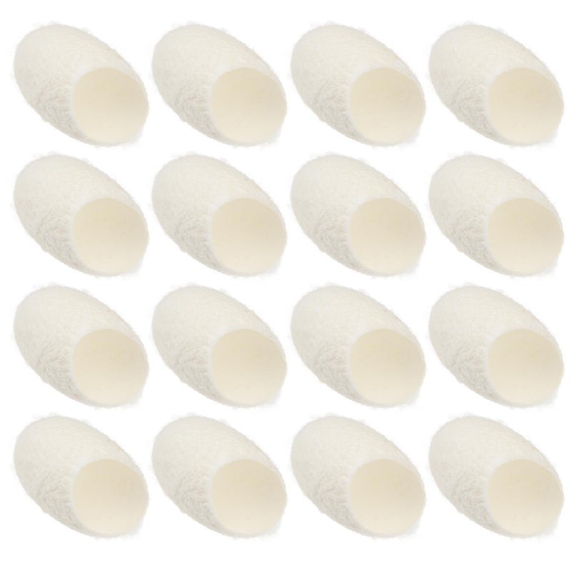 Minkissy 100 Pcs Natural Silkworm Cocoons Face Silk Ball Cocoons for Facial Care - Image 3