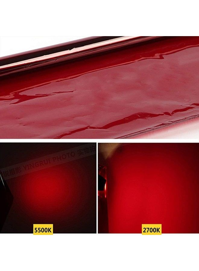 Selens 15.8X19.7inch/40X50cm Gels Color Filter Paper Correction Gel Lighting Filter for Photo Studio Light Red Head Light Strobe Flashlight Dark Red - Image 4
