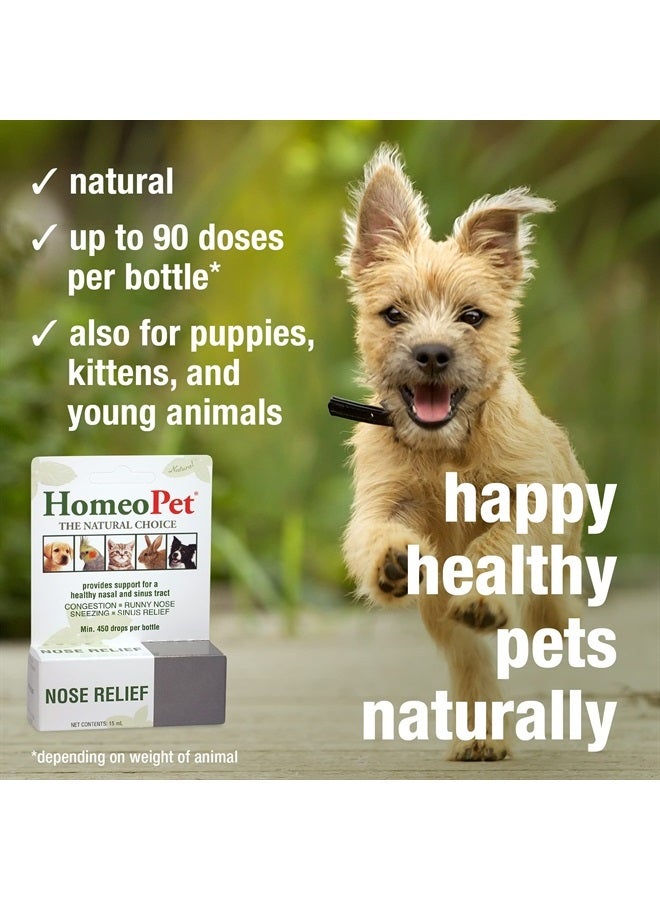 HomeoPet Nose Relief, Natural Sinus Relief for Pets, 15 Milliliters - Image 4