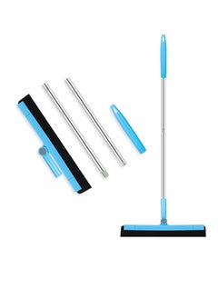 3 Parts Floor Squeegee Scrubber Heavy Duty Professional Foam Water Wiper Scraper with Adjustable Knuckle Joint Window Squeegee Cleaner for Cleaning Wet Room Kitchen Bathroom Shower Garage