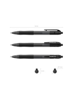 ErichKrause Retractable gel ink pen Smart-Gel MaticGrip 0.5, ink color: black (box 12 pcs.)  - Image 4