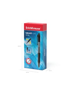 ErichKrause Retractable gel ink pen Smart-Gel MaticGrip 0.5, ink color: black (box 12 pcs.)  - Image 5
