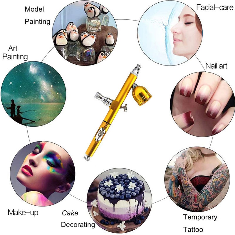 Airbrush Portable Handheld Airbrush Accessories 0.3mm Nozzle for FX Makeup Tattoo Painting Moisturizing - Image 5