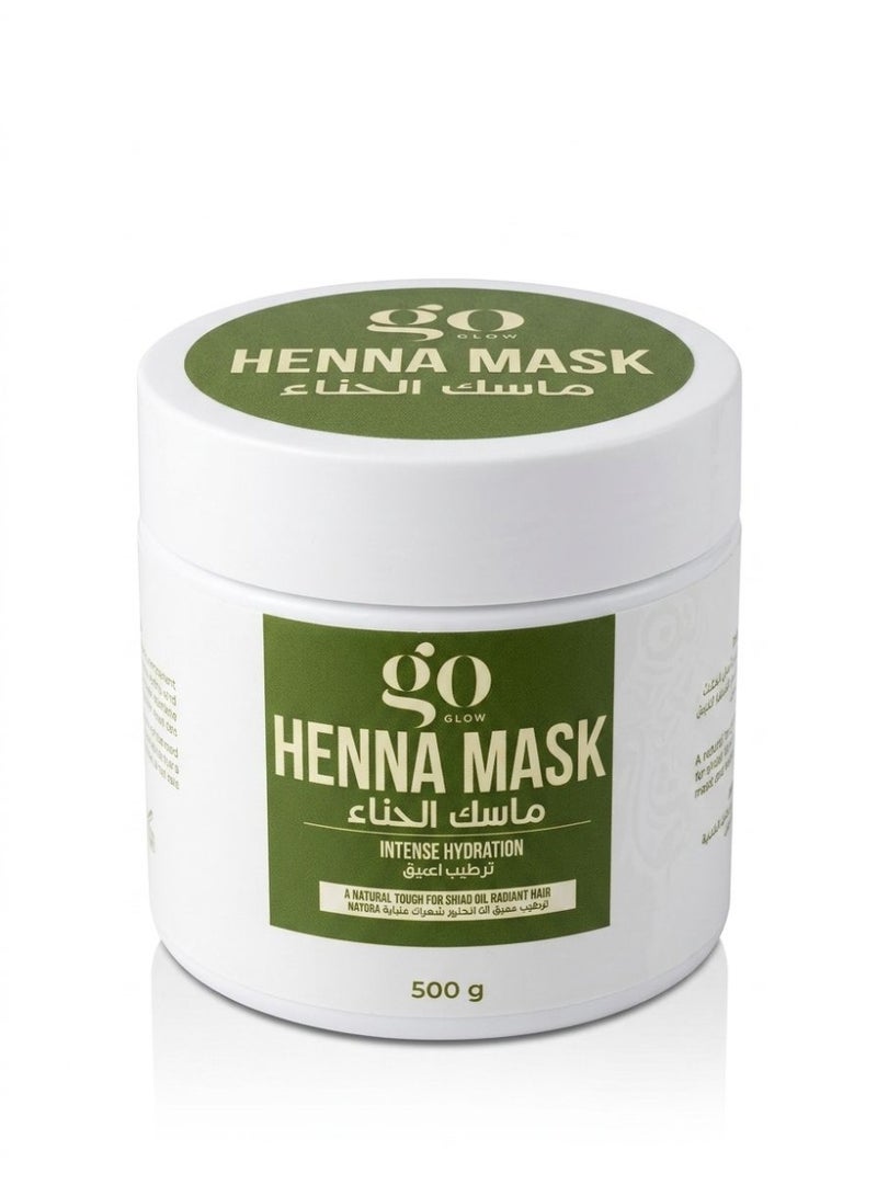 GO GLOW Henna Mask Intense Hydration 500 G - Image 1