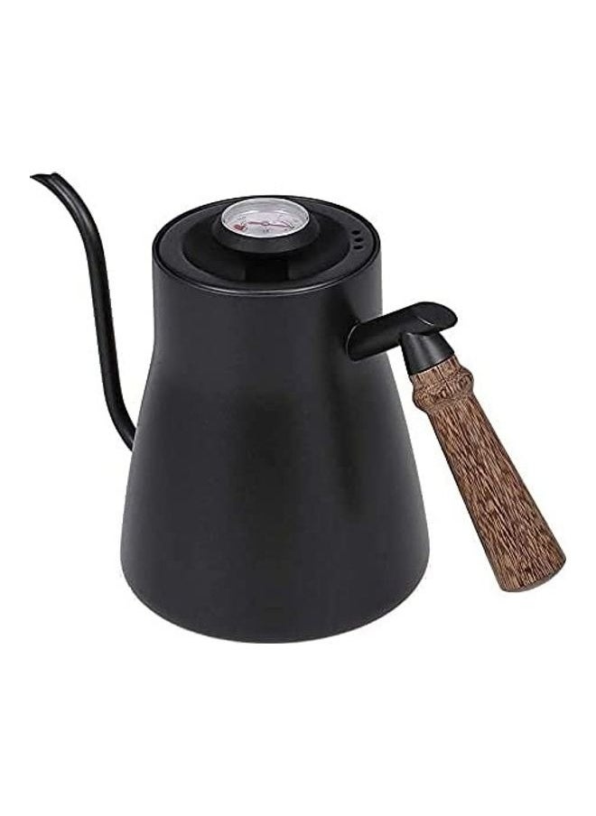 Coffee Drip Pot Wood Hand and Thermometer 850ml