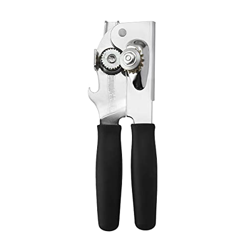 Swing-A-Way Comfort Comfort Grip Can Opener - All-Steel Construction, Smooth - Easy to Use, High-Carbon Cutting Wheel, Integrated Bottle Opener, Easy to Clean, Ideal for Arthritis and Seniors (Black) - Image 2